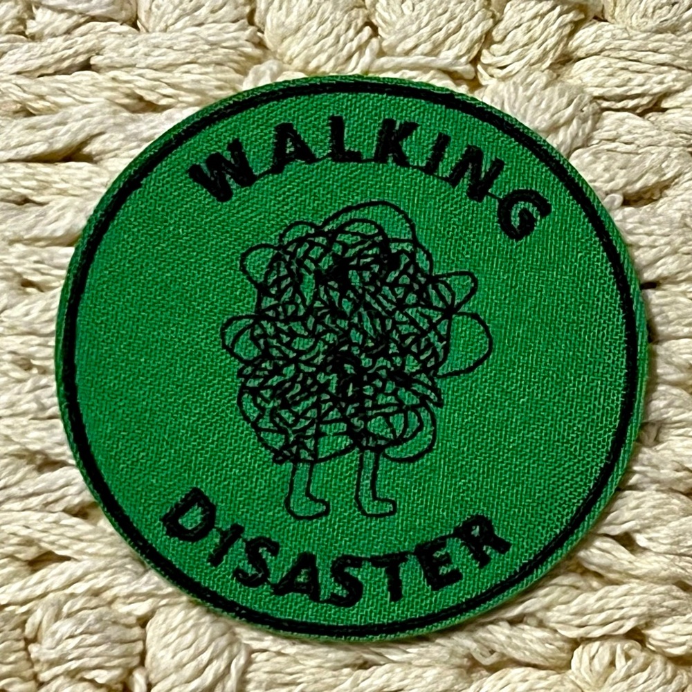 Walking Disaster Green and Black Patch